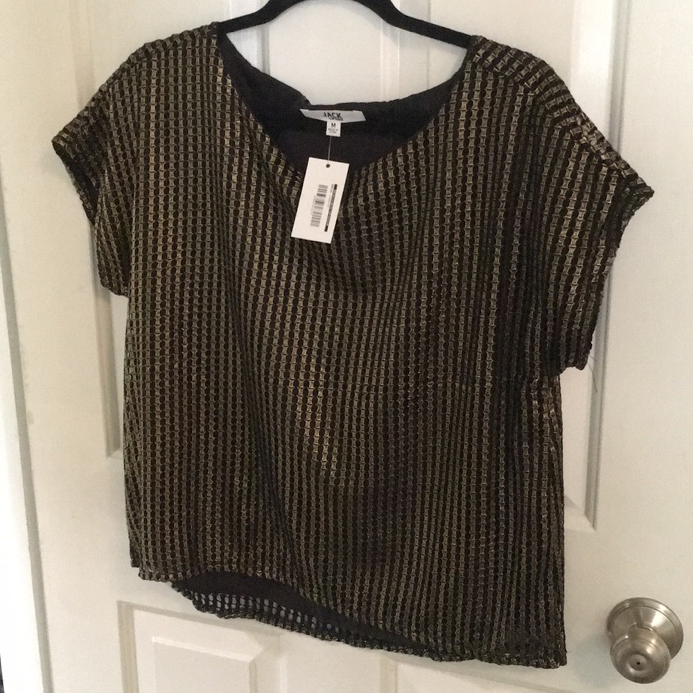 Jack by BB Dakota Metallic Top